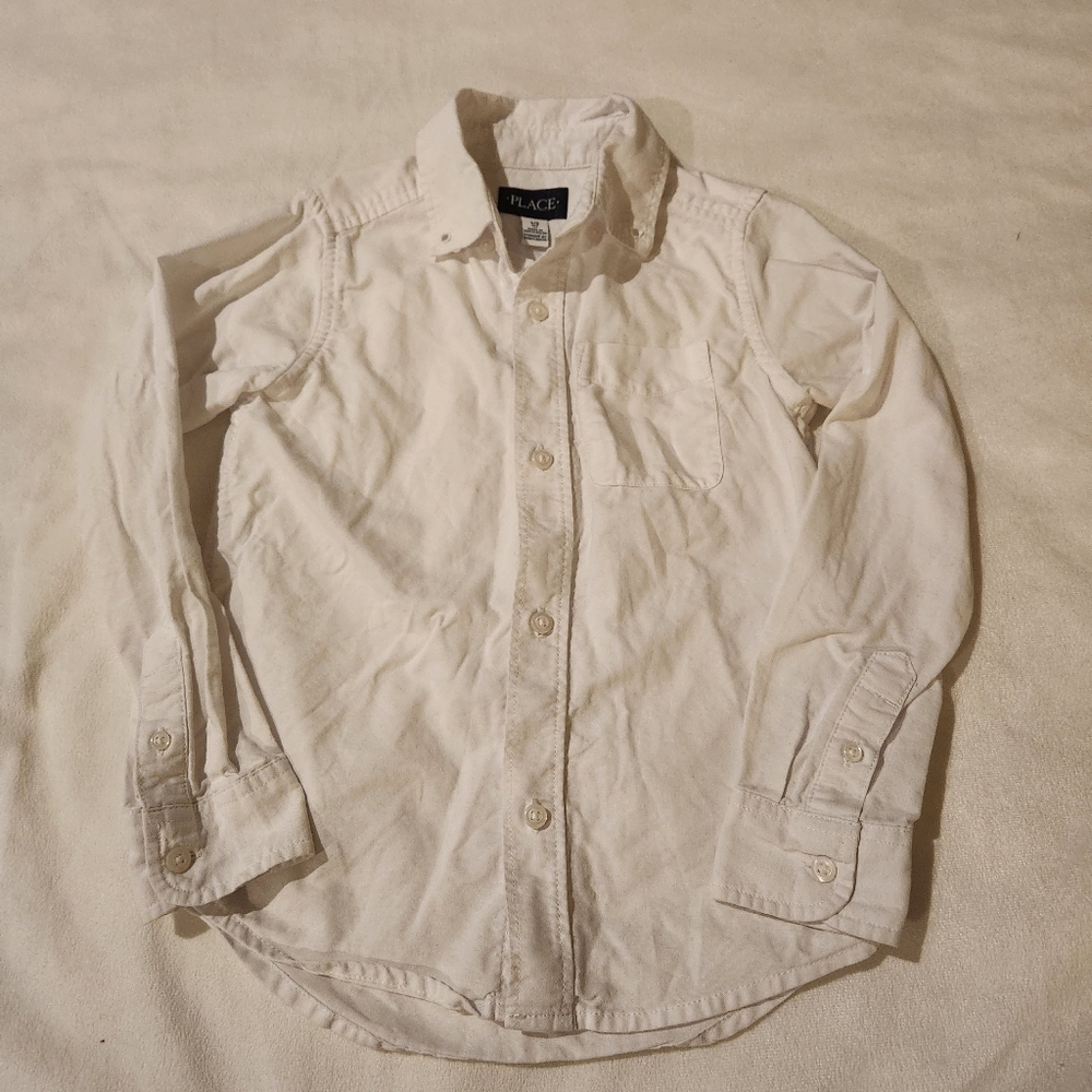 Children's Place White Oxford Button Down Shirt